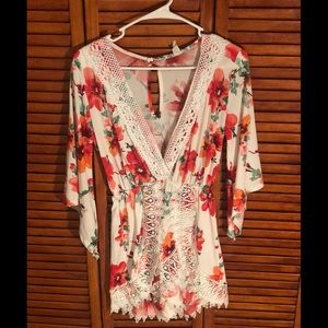 Floral Romper- size small